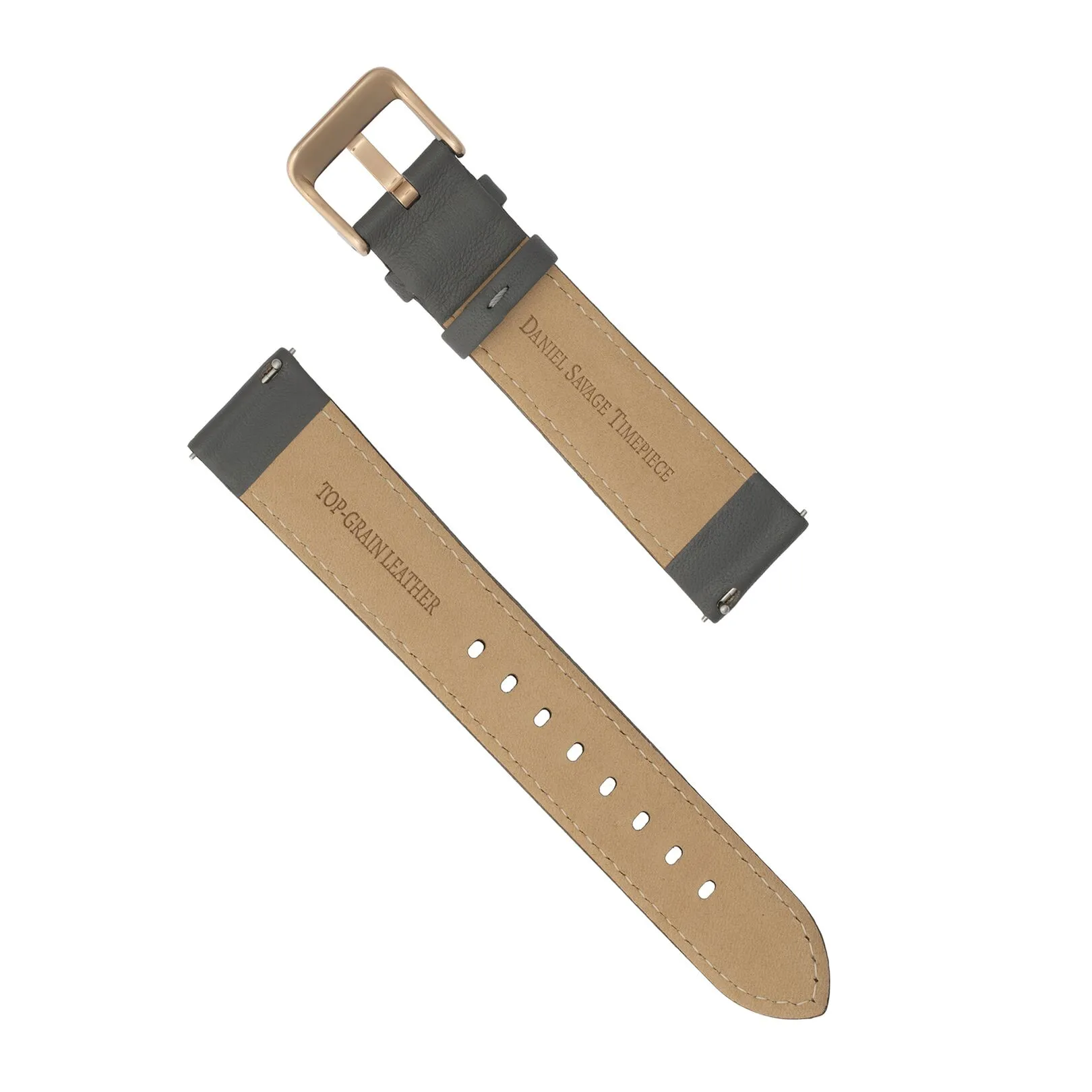 Rose Smoke Leather 36mm Strap