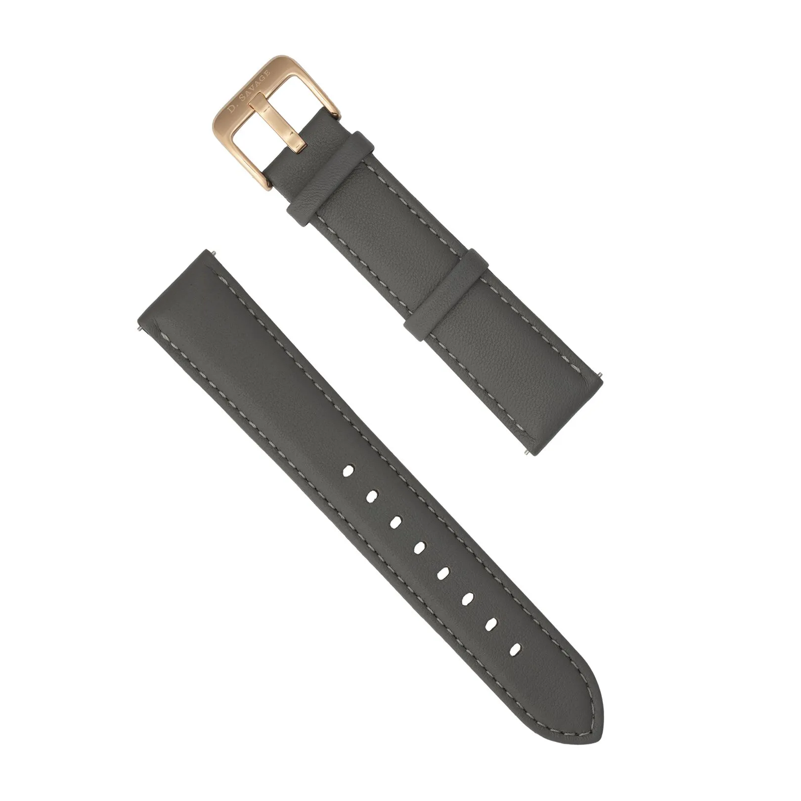 Rose Smoke Leather 36mm Strap
