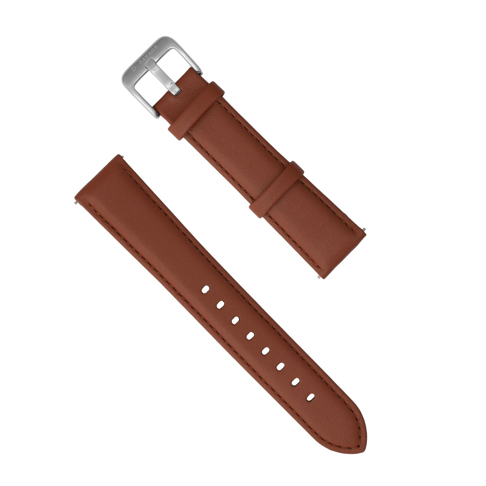 Silver Maple Leather 36mm Strap