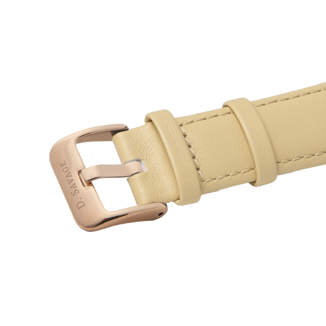 Pale Yellow Leather Band