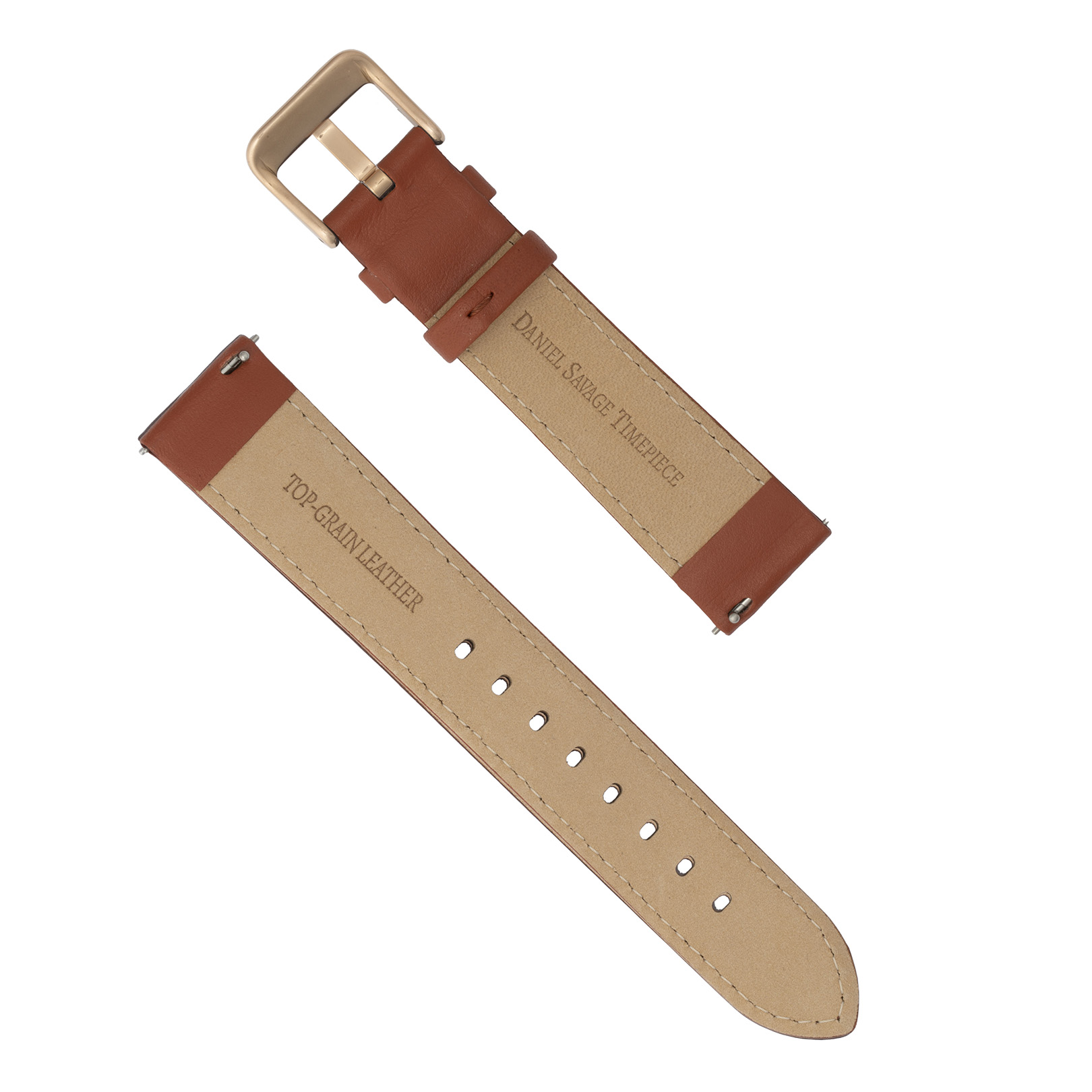 Rose Maple Leather 40.8mm Strap